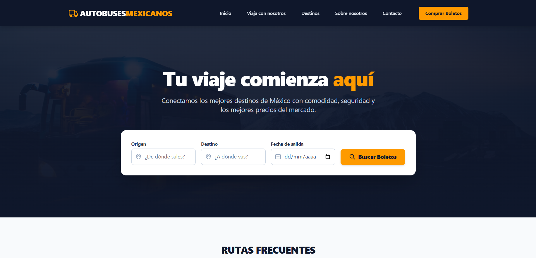 Captura de pantalla de Autobuses Mexicanos